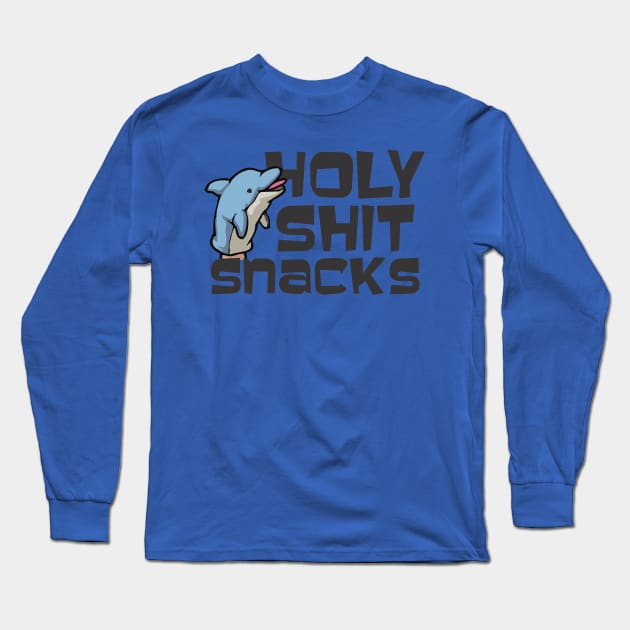 Holy Shit Snacks Long Sleeve T-Shirt by ZombieNinjas